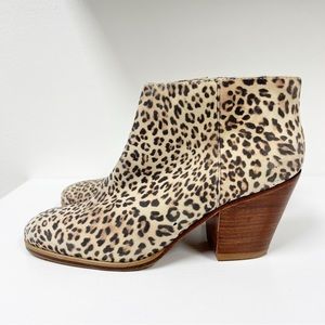 Rachel Comey Leopard Boots Booties Ankle 7 Mars? Cheetah